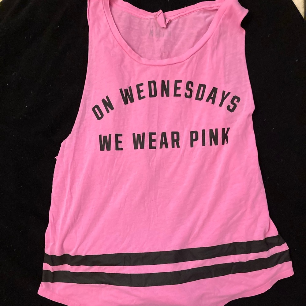 Super rare vintage VS pink “mean girls” muscle tank